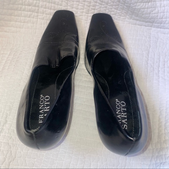 Franco Sarto Square Toe Embroidered Heels 🌵9 - Picture 10 of 10